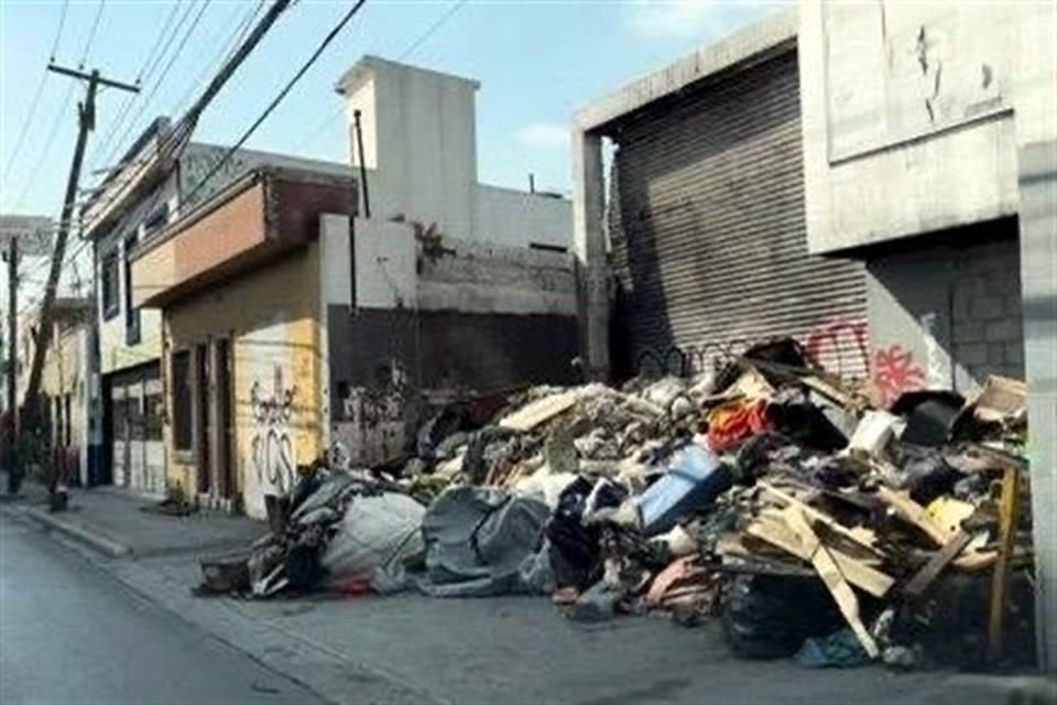 La basura se acumula en diversos puntos de la Avenida Félix U. Gómez. 