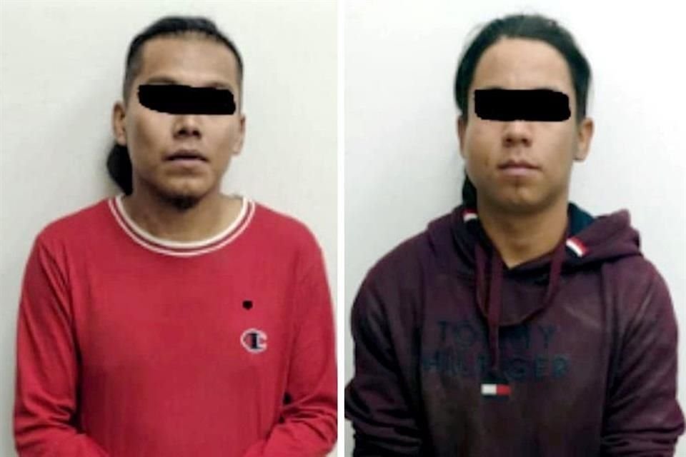 Los detenidos fueron identificados como Gabriel 'N', de 24 años y Francisco 'N', de 25.