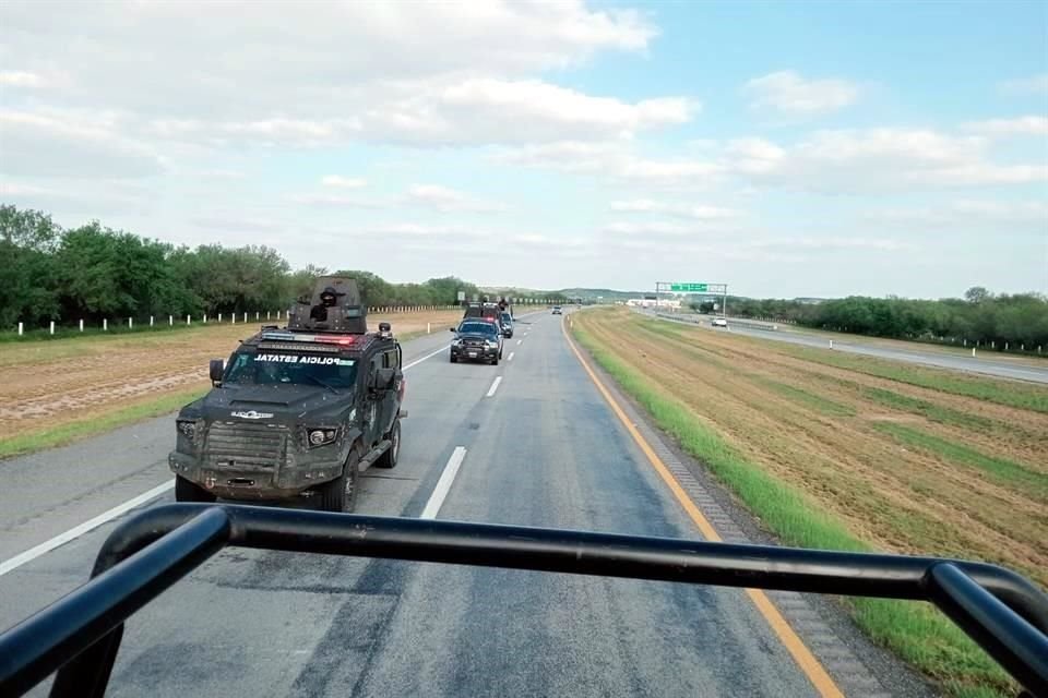 Los operativos de vigilancia se llevan a cabo en las carreteras de Nuevo León.