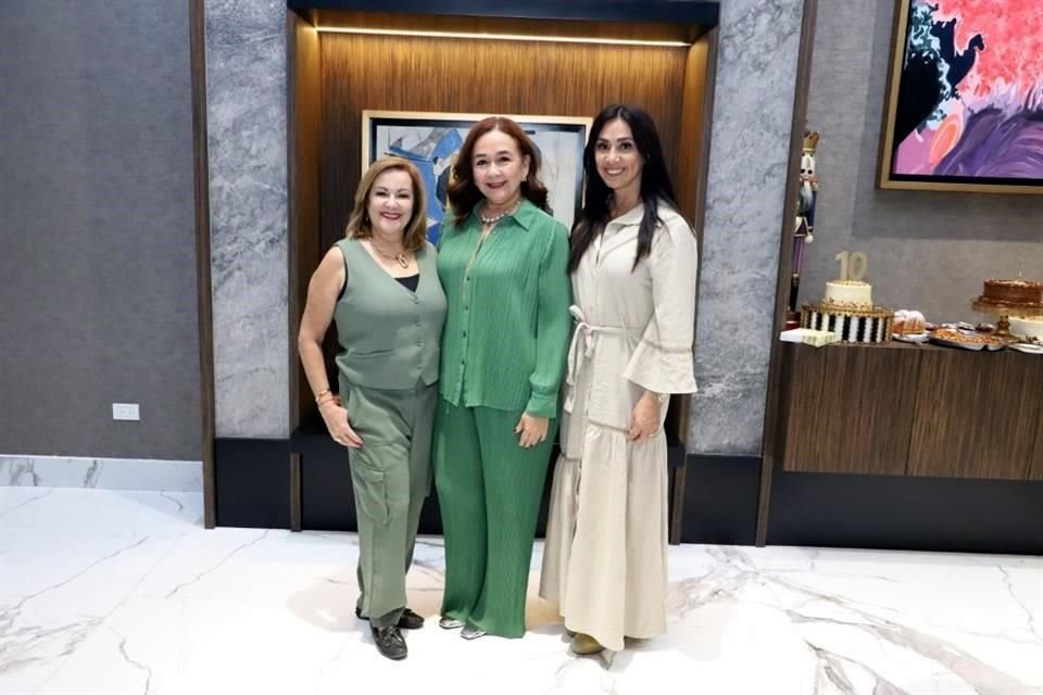 Silvia Cano de Garza, Gaby Garza de Morones y Rosy Lozano de Elizondo