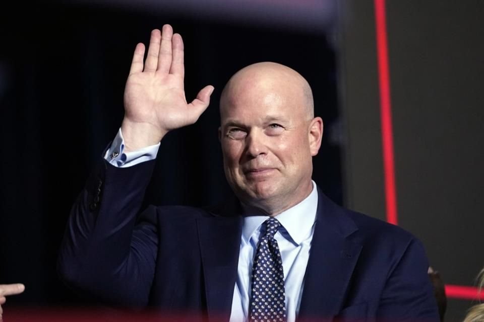 El ex Fiscal General Matt Whitaker durante un evento del Partido Republicano en Des Moines, el 15 de enero del 2024.