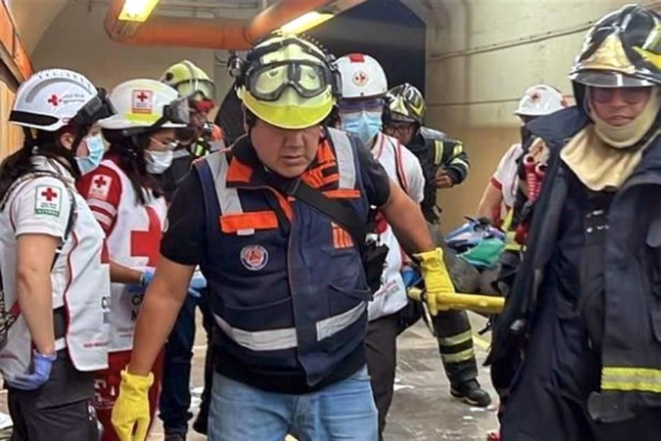 El ataque en el Metro dejó a cuatro usuarios heridos.