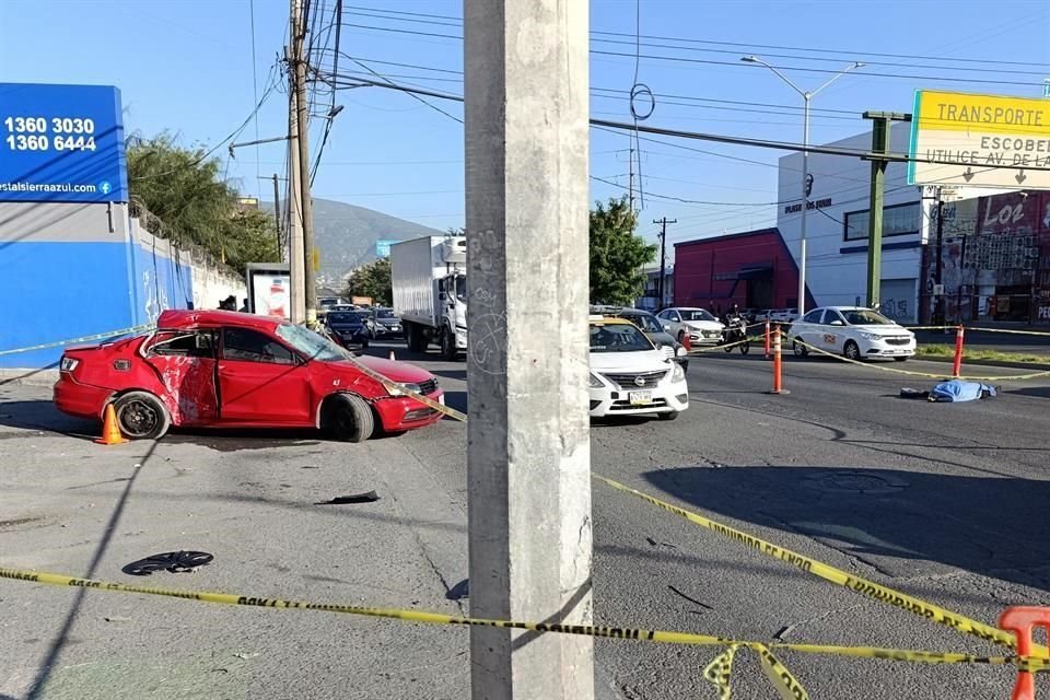 Alrededor de las 7:00 horas ocurrió el atropello en Bernardo Reyes y la calle Adolfo de la Huerta.