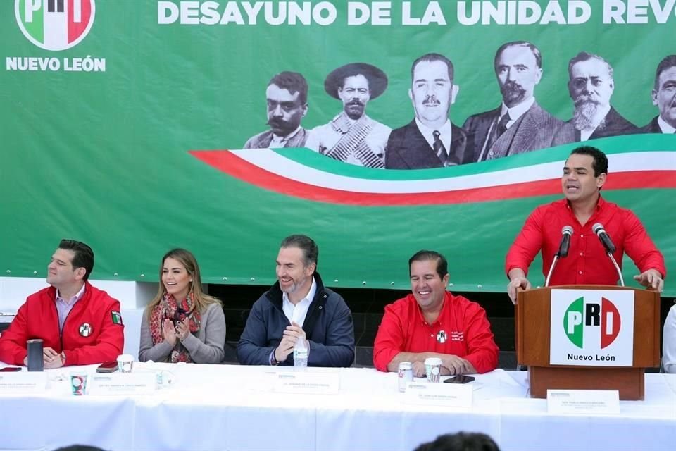 El desayuno es un evento tradicional al interior del PRI para conmemorar la Revolución Mexicana.