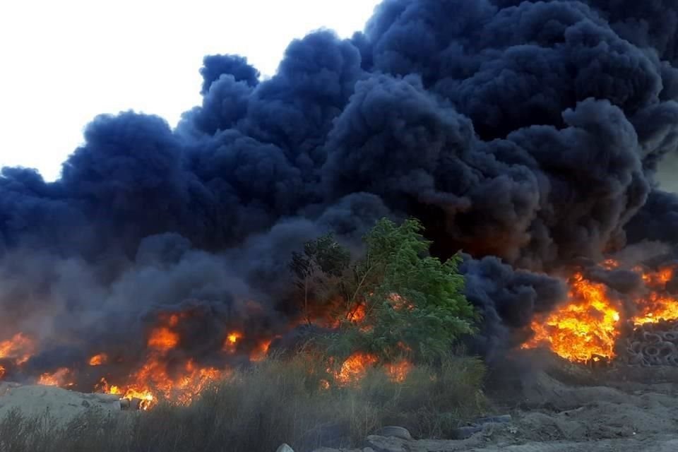 El incendio fue reportado a la dependencia del Estado a las 9:17 horas.