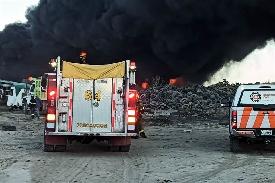 El incendio fue reportado a la dependencia del Estado a las 9:17 horas.