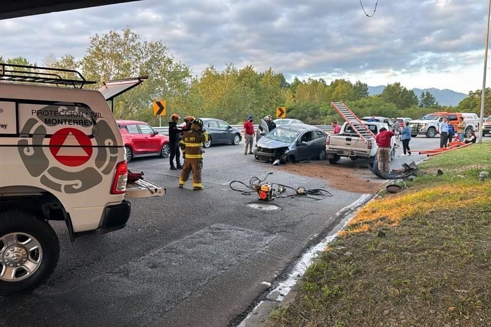 El accidente fue reportado alrededor de las 7:20 horas.