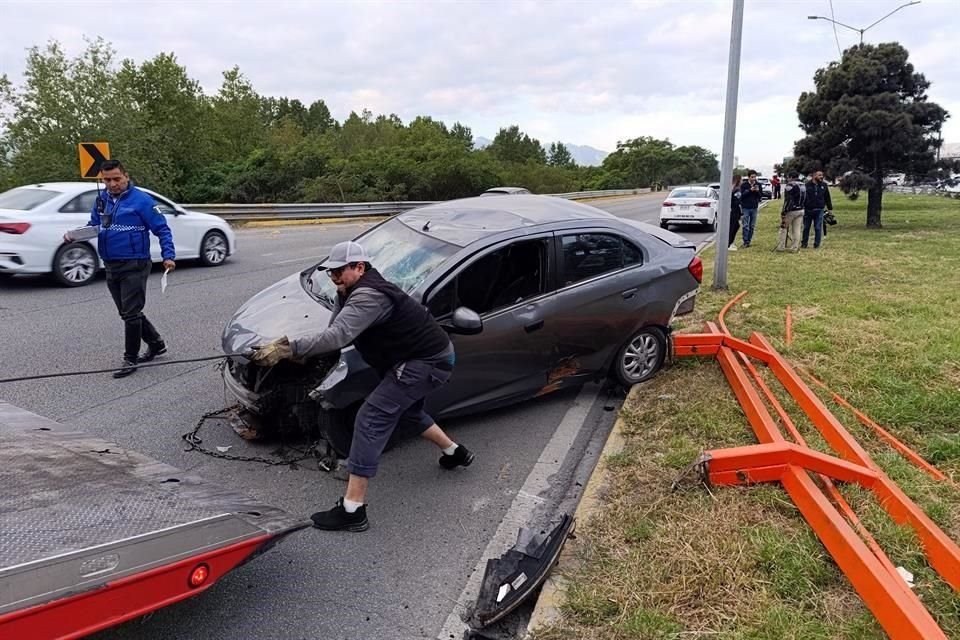 El accidente fue reportado alrededor de las 7:20 horas.