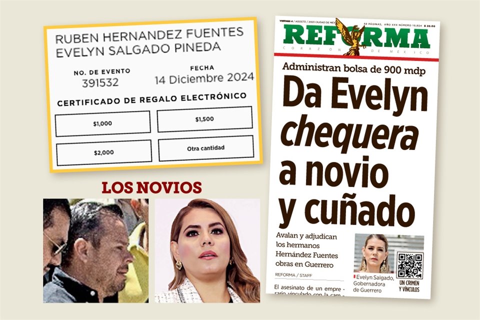 La Gobernadora morenista de Guerrero, Evelyn Salgado, contraerá nupcias con Rubén Hernández, el próximo 14 de diciembre.