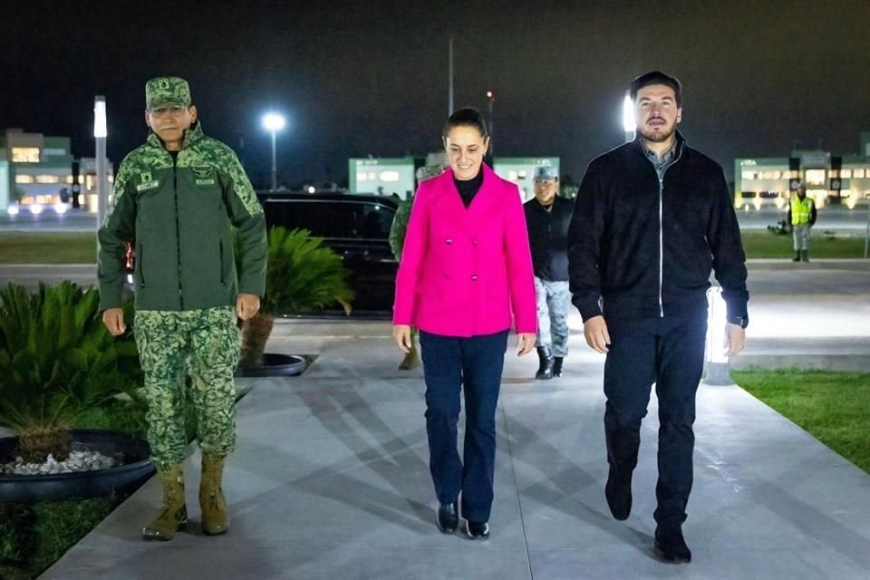 El Gobernador Samuel García recibió a la Presidenta Claudia Sheinbaum.