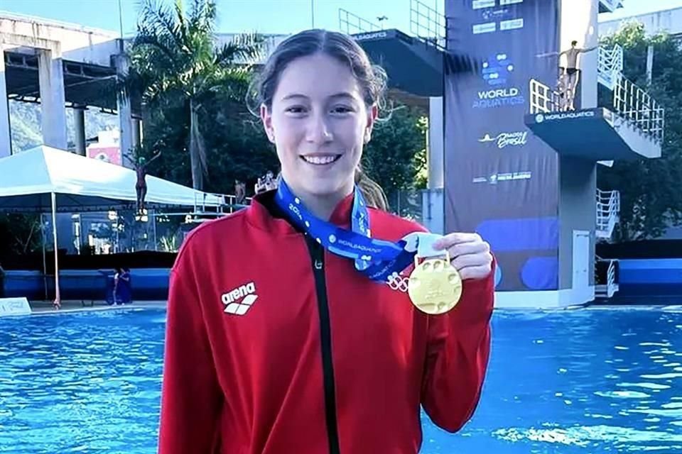 Rut Páez Manjarrez ganó su tercer oro en el Mundial de Clavados de la World Aquatics en Brasil.