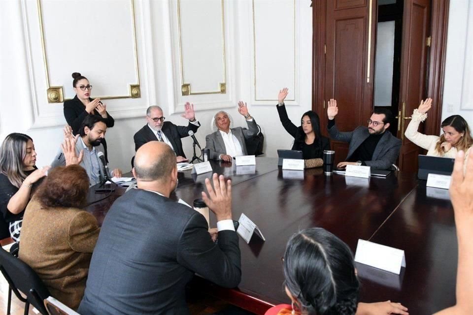 La sesión del Consejo Judicial Ciudadano de este lunes.