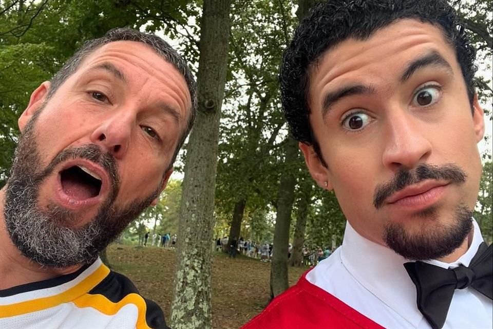 El reguetonero Bad Bunny filmó recientemente sus escenas en la comedia 'Happy Gilmore 2', junto al actor Adam Sandler.