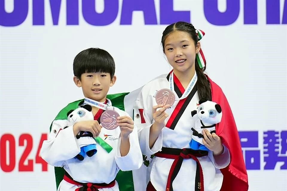 Sofía Lee y Alan Kim ganaron bronce en parejas juvenil.