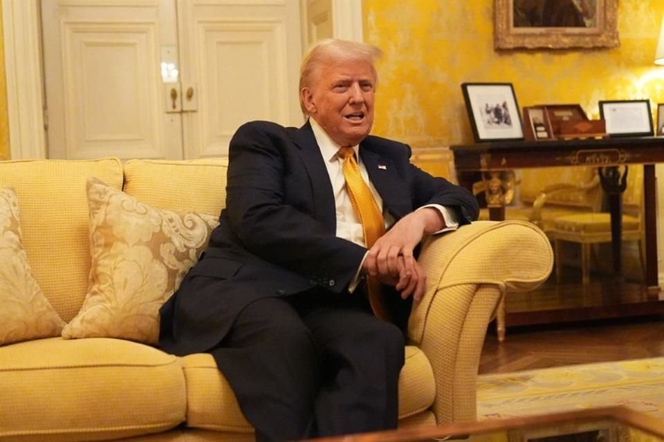 El Presidente electo Donald Trump durante una visita a la residencia del Embajador de Reino Unido, en París, el 7 de diciembre del 2024.