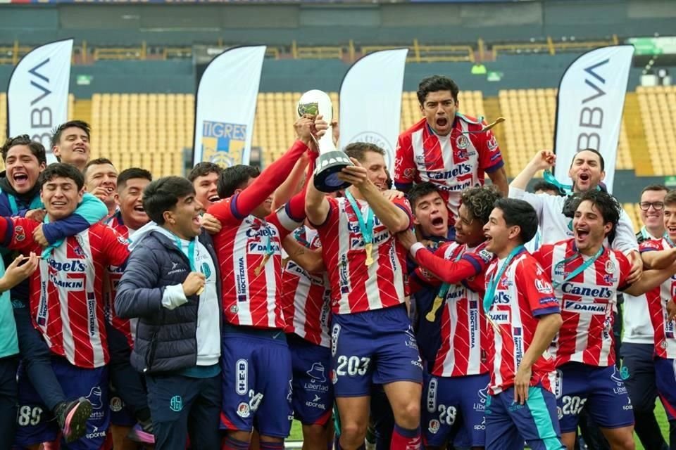 El Atlético de San Luis obtuvo el título en la categoría Sub 23, tras vencer 3-2 global a Tigres.