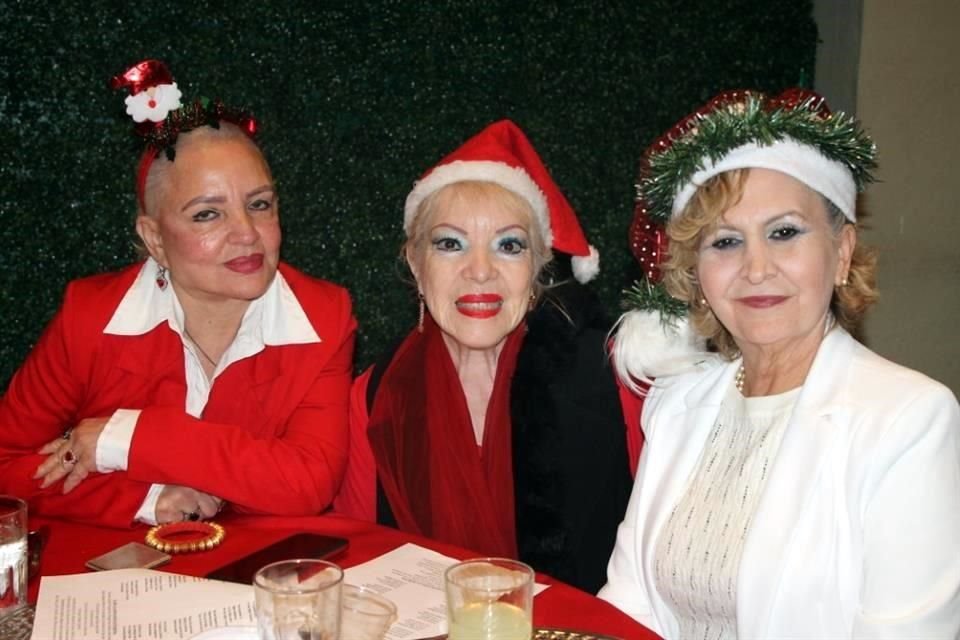 Alma Rodríguez, Doris Barbosa y Blanca Mercado