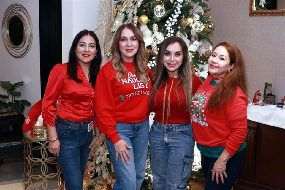 Martha Martínez, Paty Garza de Garza, Fabiola Rodríguez y  Lupita Muñoz