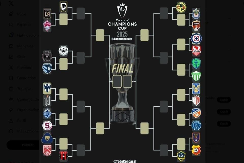 Así está el bracket de inicio.