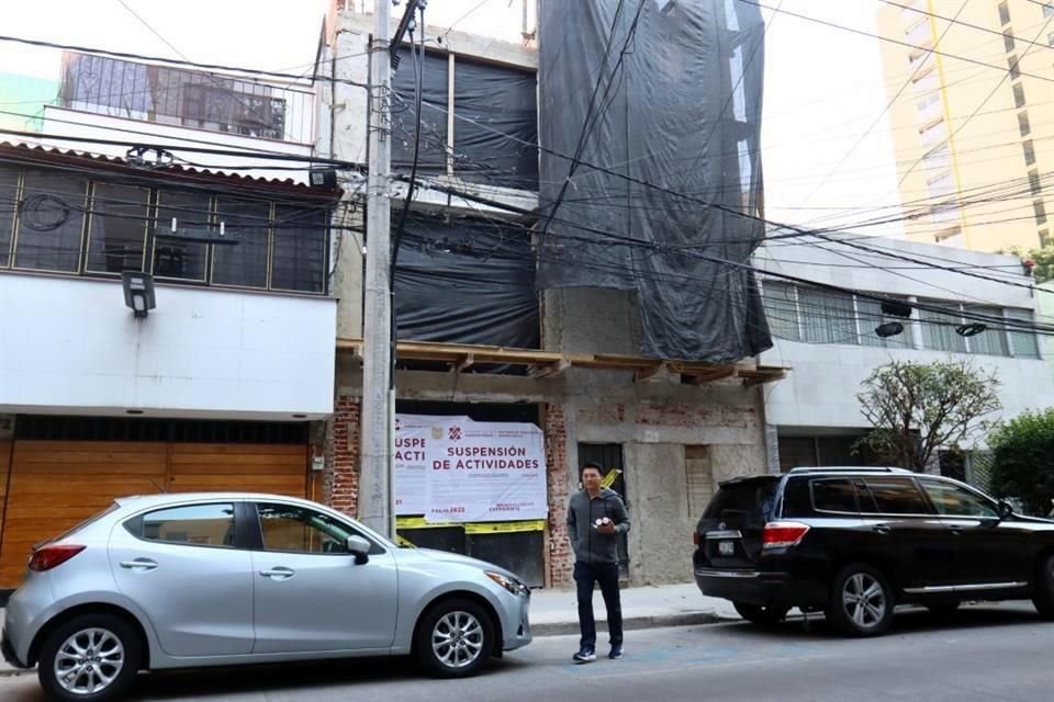 En Calle Cincinnati 74 fue suspendida la construcción de un edificio.