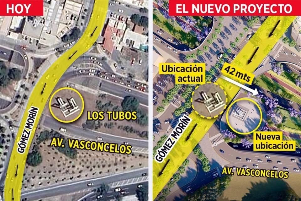 En el plan para 'enderezar' la Avenida Gómez Morín, que implica mover Los Tubos, San Pedro analiza también opción de sustituirlos... si sale más barato.