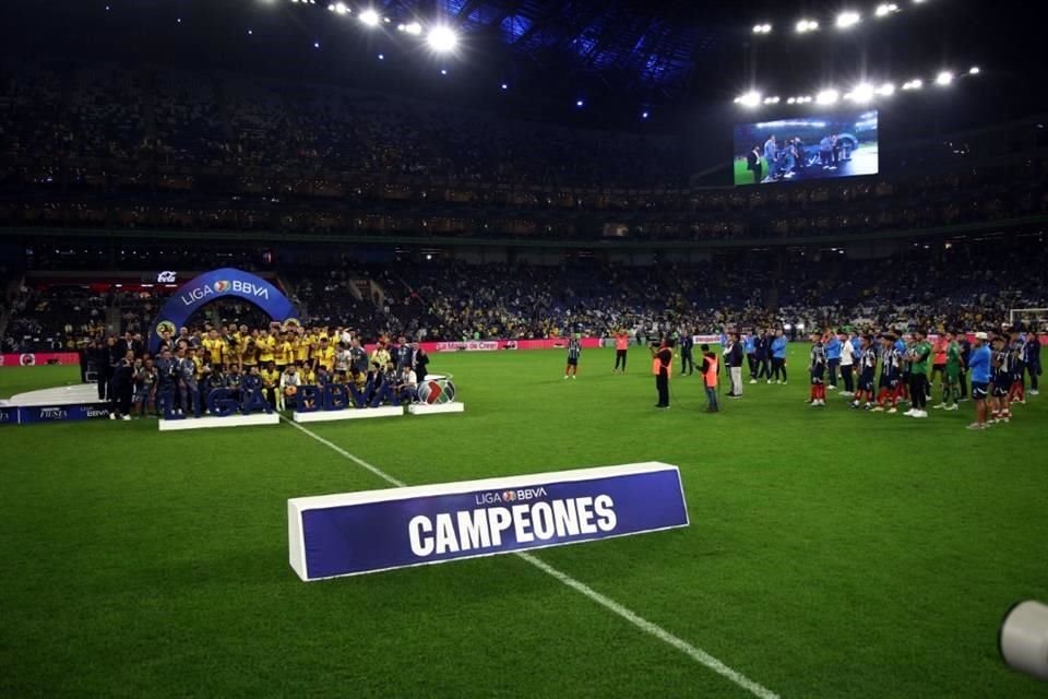 Imágenes del festejo del tricampeón América.