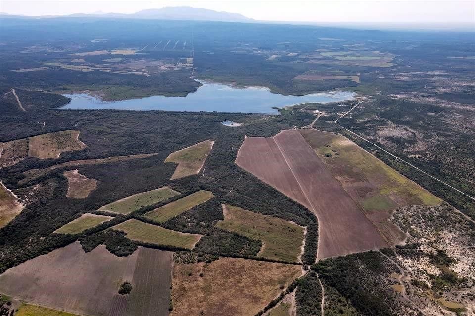 Ésta es la zona de construcciones del rancho adquirido por el Gobernador Samuel García.