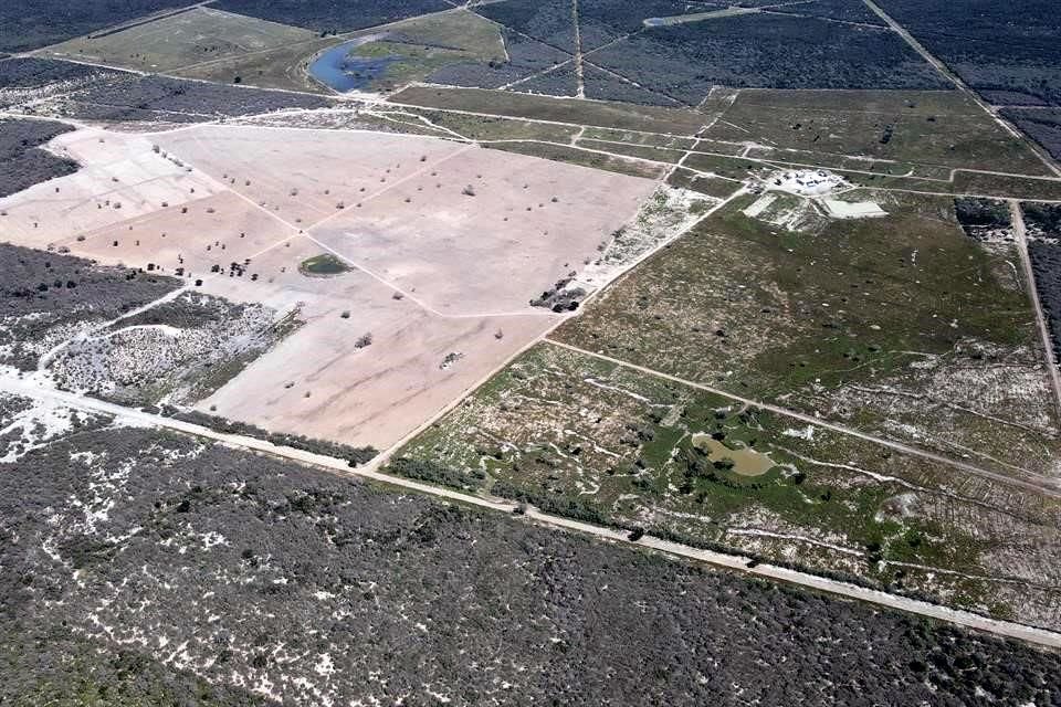Ésta es la zona de construcciones del rancho adquirido por el Gobernador Samuel García.
