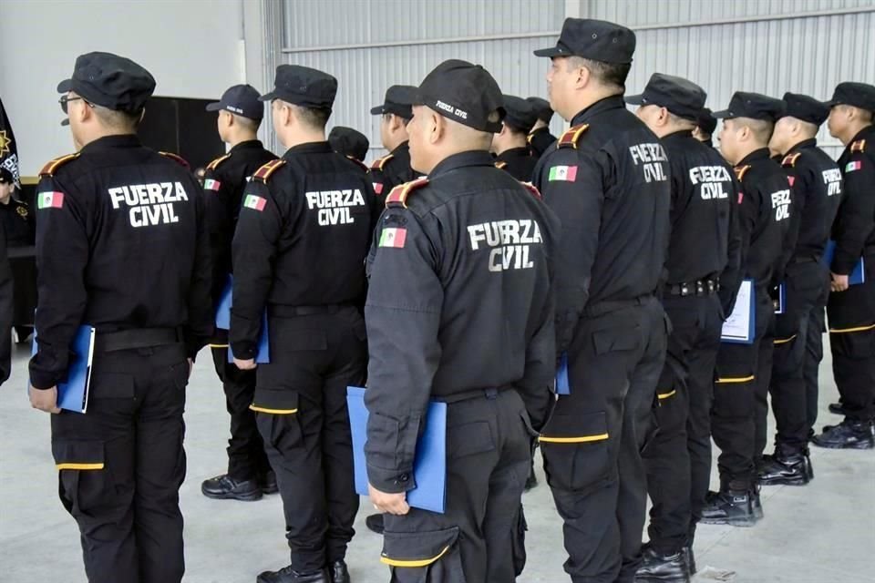 Fuerza Civil detalló que 13 de los uniformados recibieron el reconocimiento al Mérito Policial.