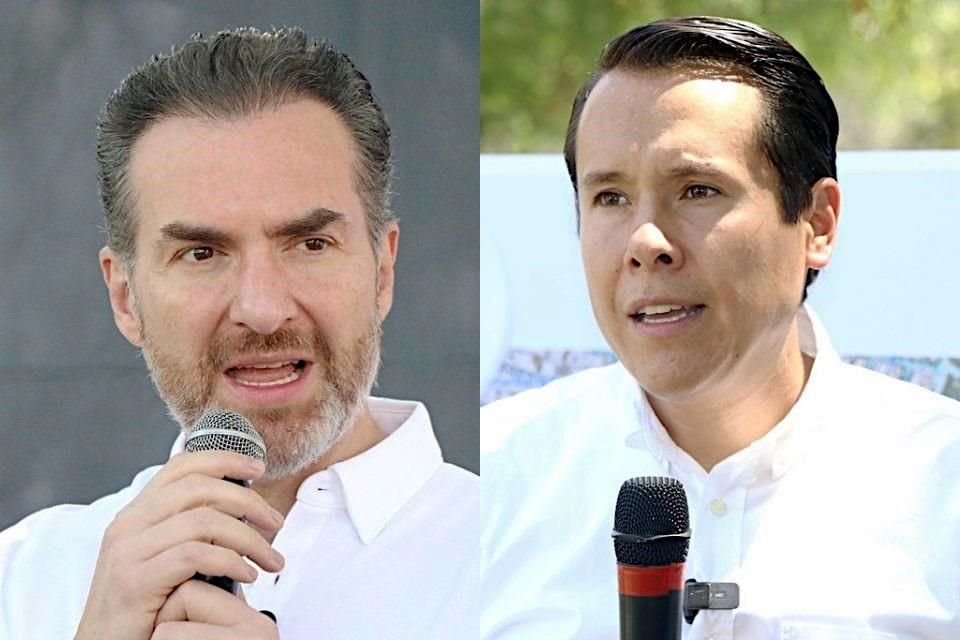 Adrián de la Garza, Alcalde de Monterrey; y Daniel Carrillo, Alcalde de San Nicolás.