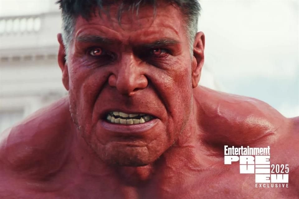 Harrison Ford impacta como Red Hulk en fotos de Entertainment Weekly para 'Captain America: Brave New World'; estrena en febrero de 2025.