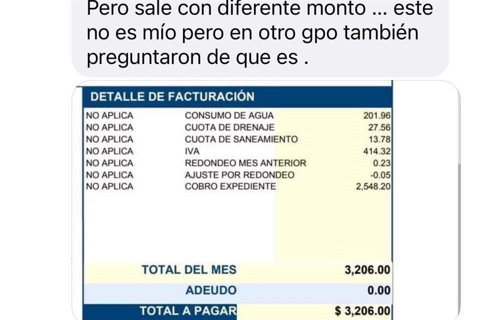 Usuarios de Agua y Drenaje acusan que, tras cambio de sus medidores, el cobro de sus recibos aumentó y piden explicación a la paraestatal.