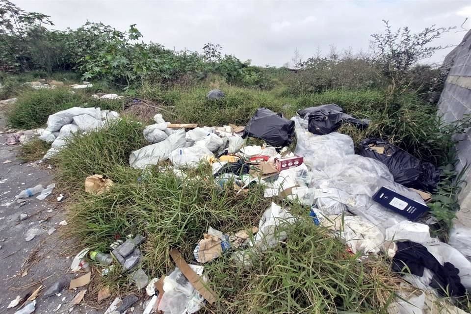  Vecinos denunciaron que carretoneros tiran la basura en un lote baldío al que se ingresa por la Avenida Fuentes de Cumbres.