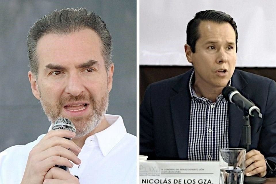 Adrián de la Garza, Alcalde de Monterrey y Daniel Carrillo, Alcalde de San Nicolás.