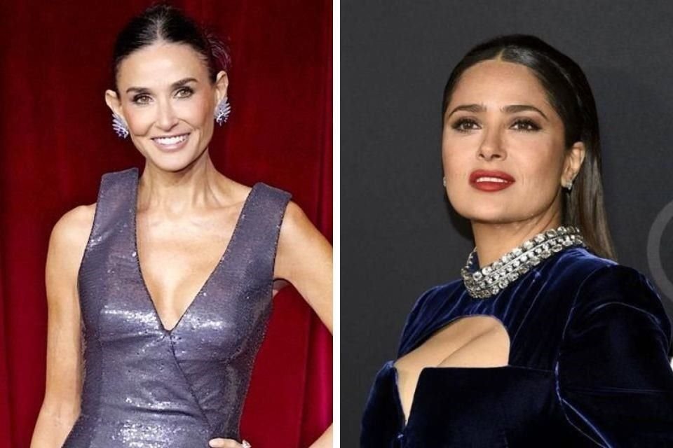 Salma Hayek y Demi Moore serán presentadoras de los Globos de Oro 2025.