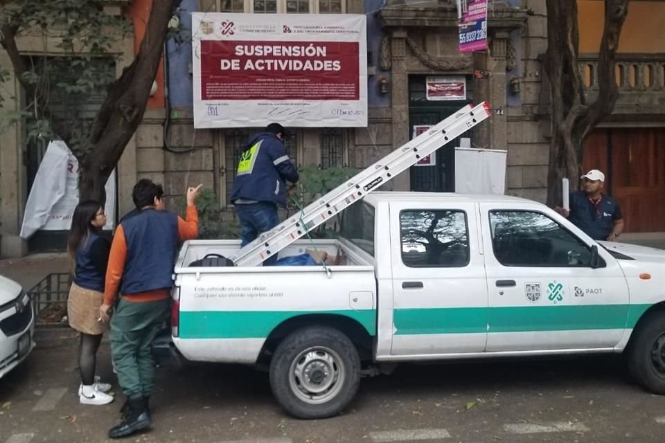 La titular de la PAOT, Elena González, reportó que fueron suspendidas las obras que se realizaban en Tonalá 44.