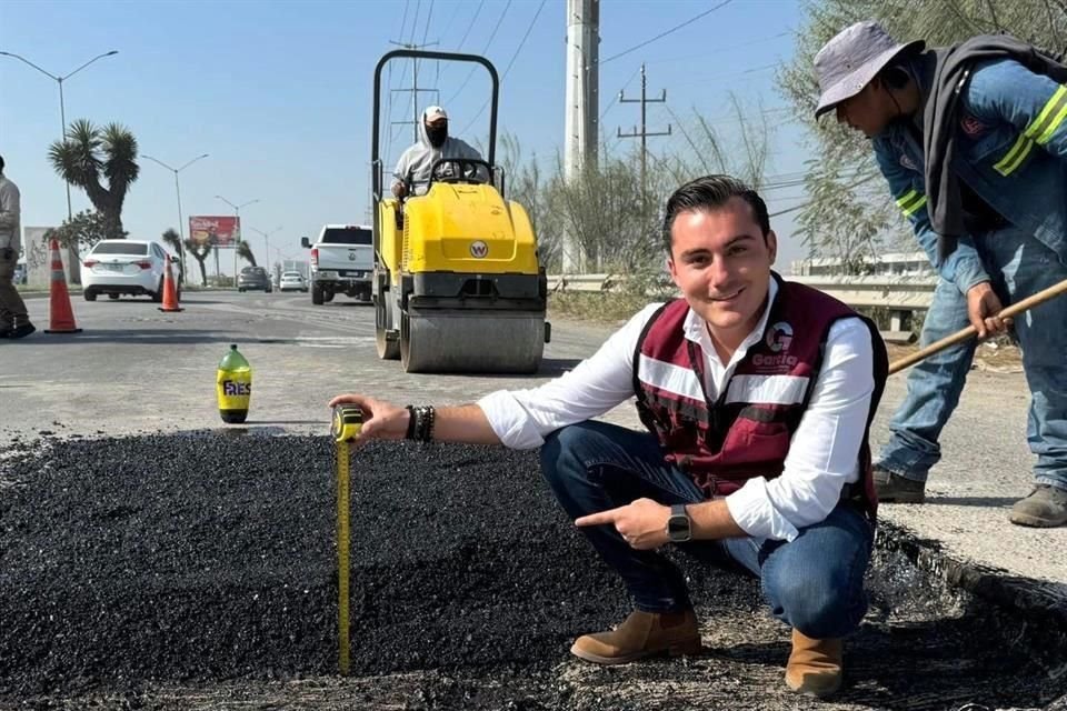 El Alcalde de García, Manuel Guerra, destacó acciones en materia de seguridad y servicios públicos.