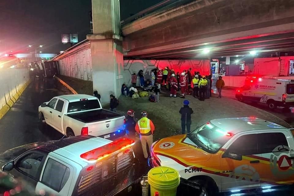 El accidente se registró a las 21:30 horas.