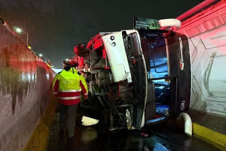 El accidente se registró a las 21:30 horas.