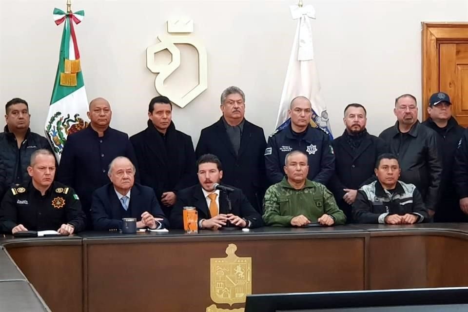 A la Mesa de Seguridad de este viernes asistió el Gobernador Samuel García.