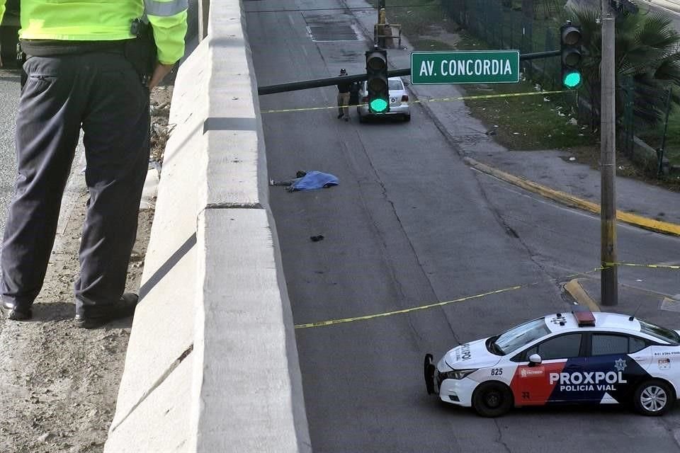 El accidente fue reportado a las 7:30 horas.