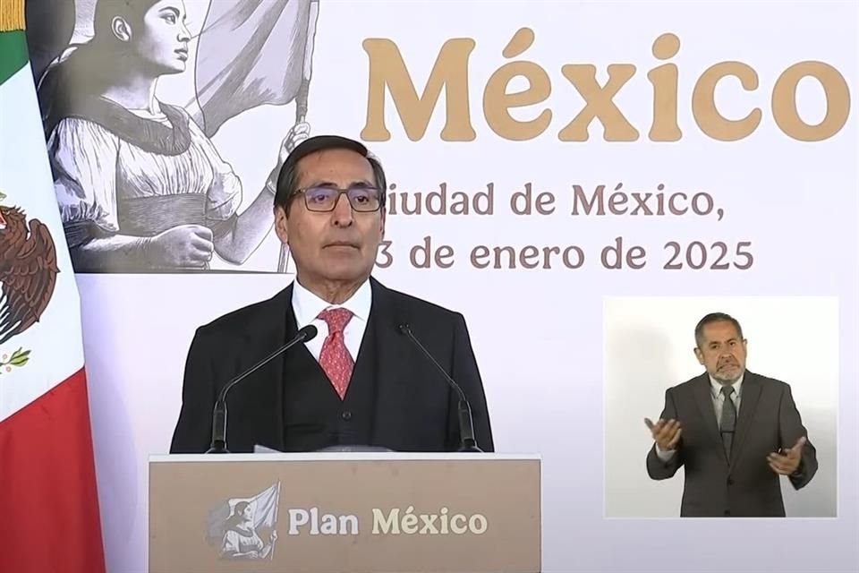 Rogelio Ramírez de la O durante la presentación del Plan México.