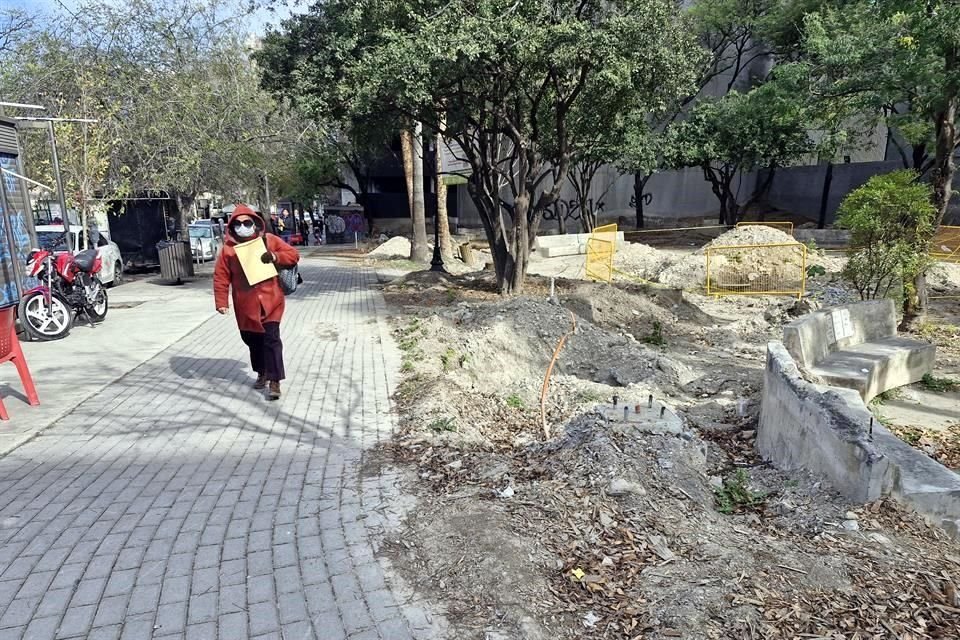 Las obras del Parque Ciudadano, atrás del Congreso local, en encuentran detenidas.