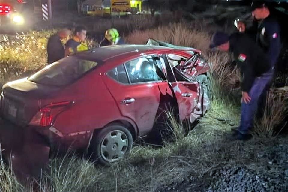 El accidente fue reportado a las 18:20 horas.