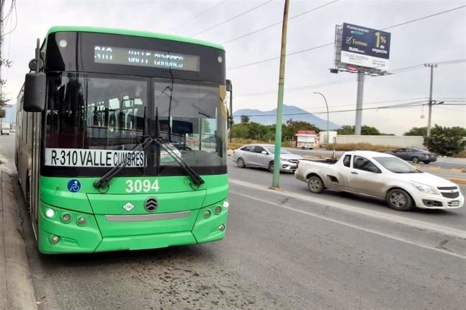  La Ruta 310 dio ayer el servicio con normalidad, pese a que se había anunciado un paro de labores de los choferes.