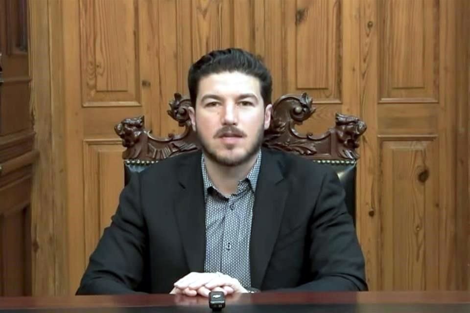 El Gobernador de Nuevo León Samuel García.