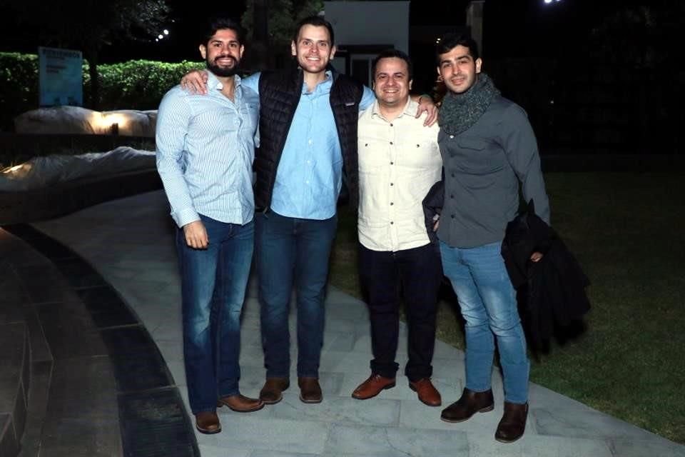 Diego Sánchez, Jesús González, Claudio Caballero y Alfonso Saldaña