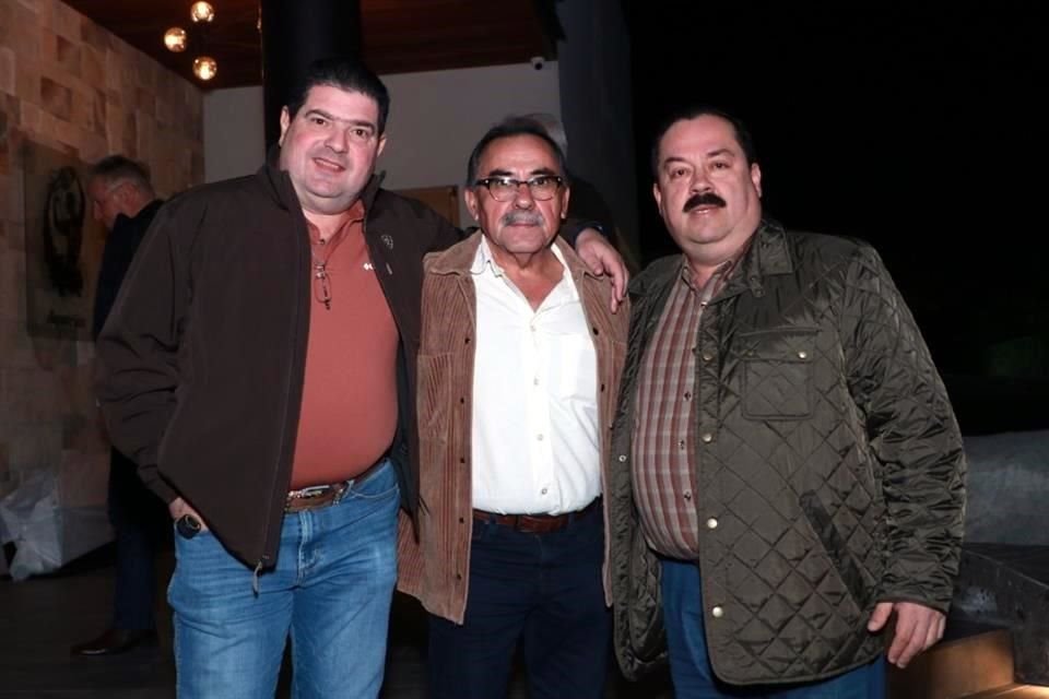 Óscar Aldape, Jorge Ayala y Oziel Salazar