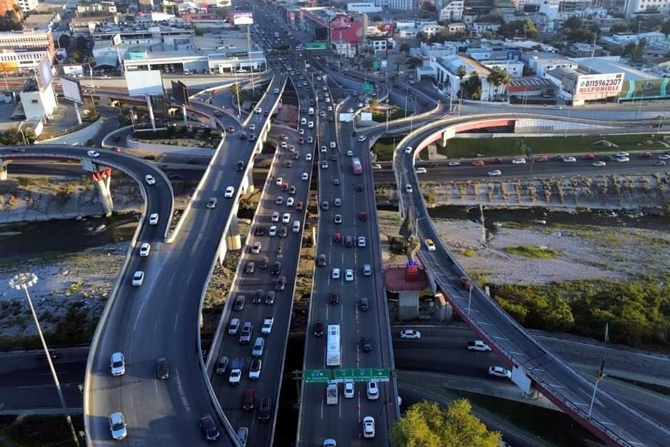  El tráfico lento se observó desde las 7:50 horas.