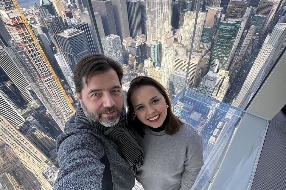 Adrián Inguanzo Garza y Gabriela Dávila de Inguanzo, en New York